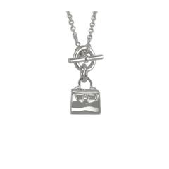 Hermes Kelly Charm Amulet Pendant in Sterling Silver