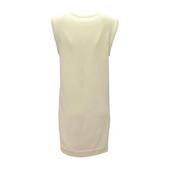 Hermes Dres Water Snake Remaille Cotton Silk White Ivorie Color Size 38