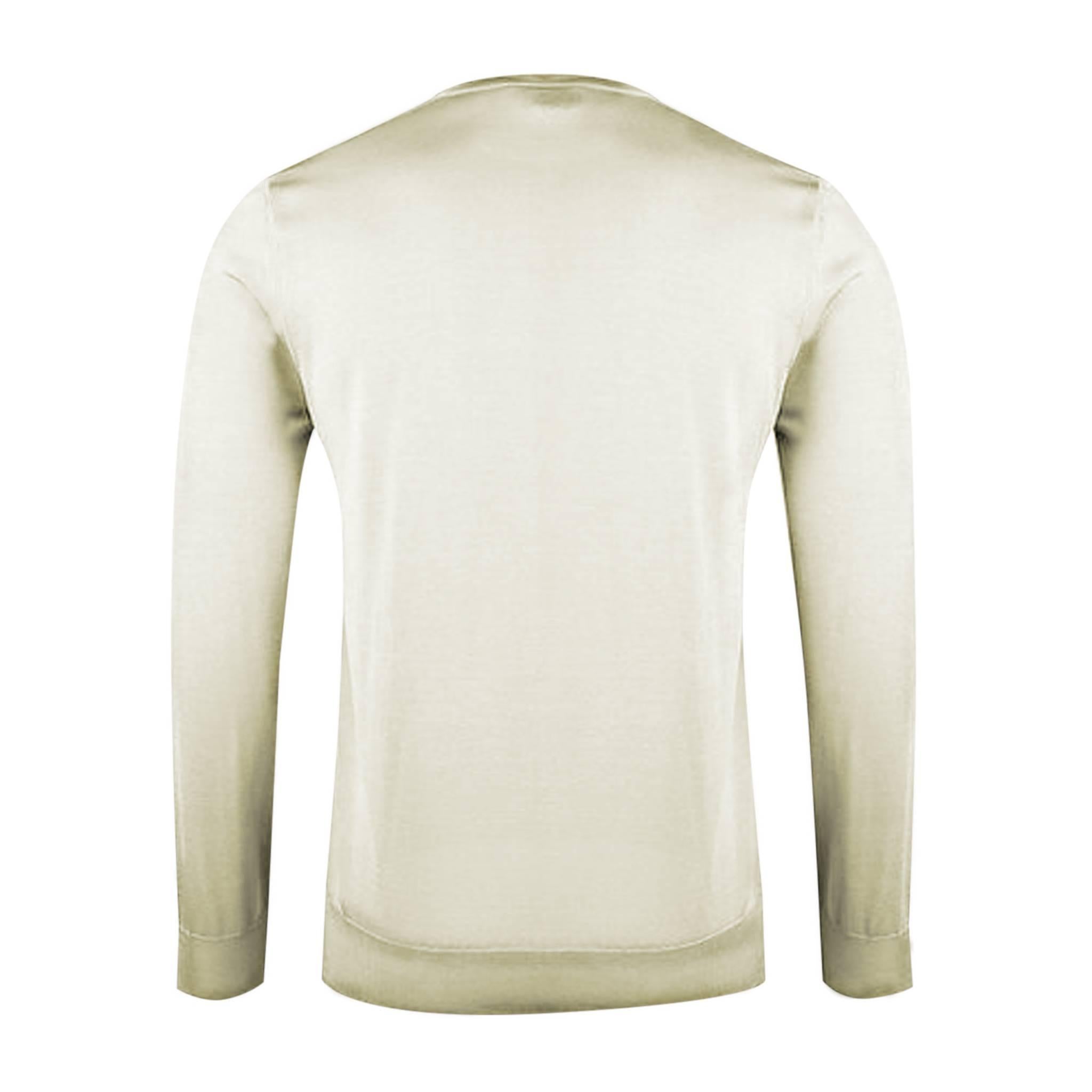 Gray Hermes Sweater Col Ras du Cou Jardin Armenie Silk Sable Color Size XL. For Sale