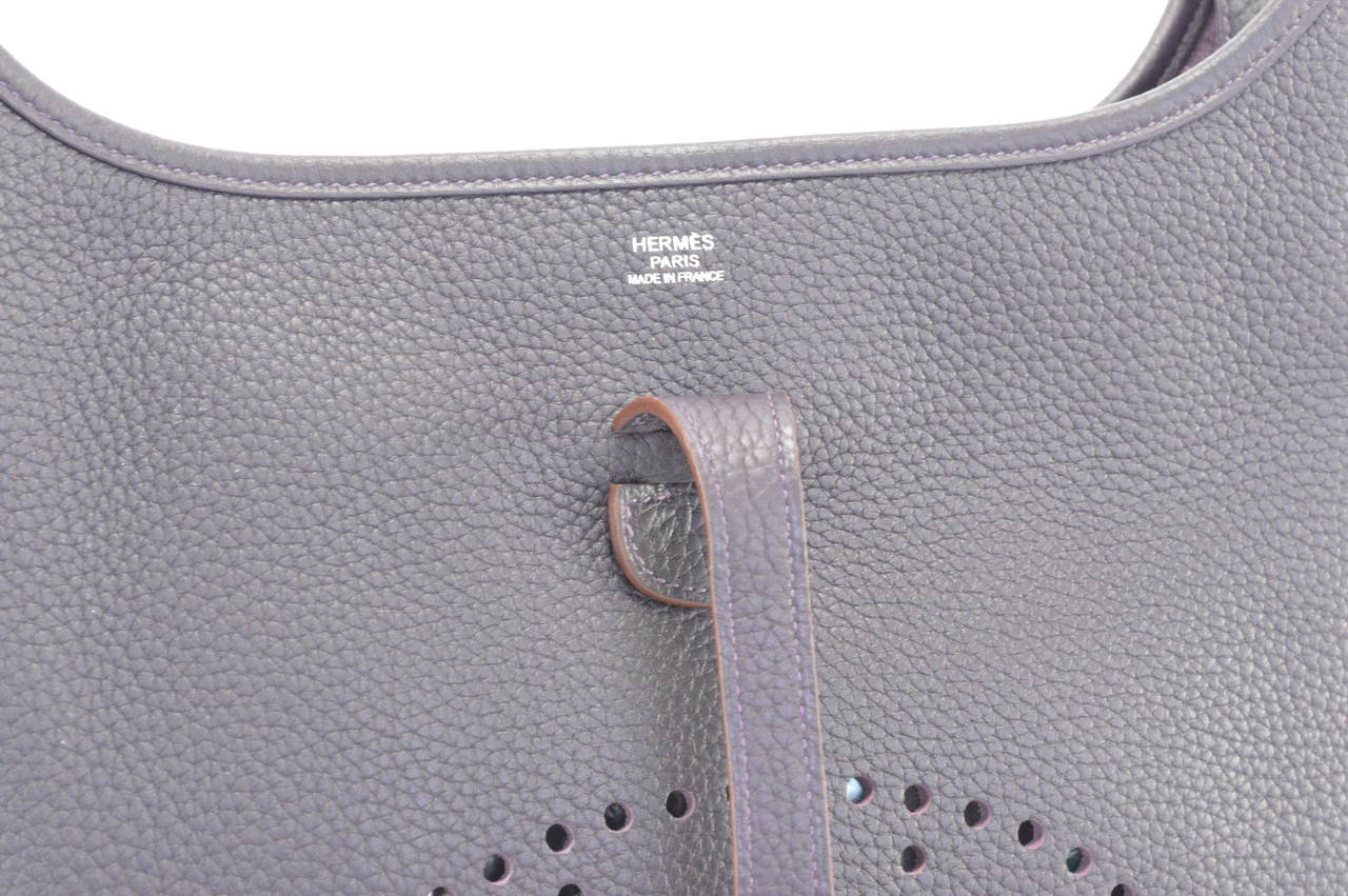 HERMES Handbag EVELYNE POCHE III 29 Taurillo Clemence Leather ...  