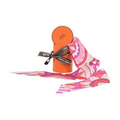 Hermes Twilly 100% Silk ROSE DE COMPAS FUCHSIA PLUM RED 2015.