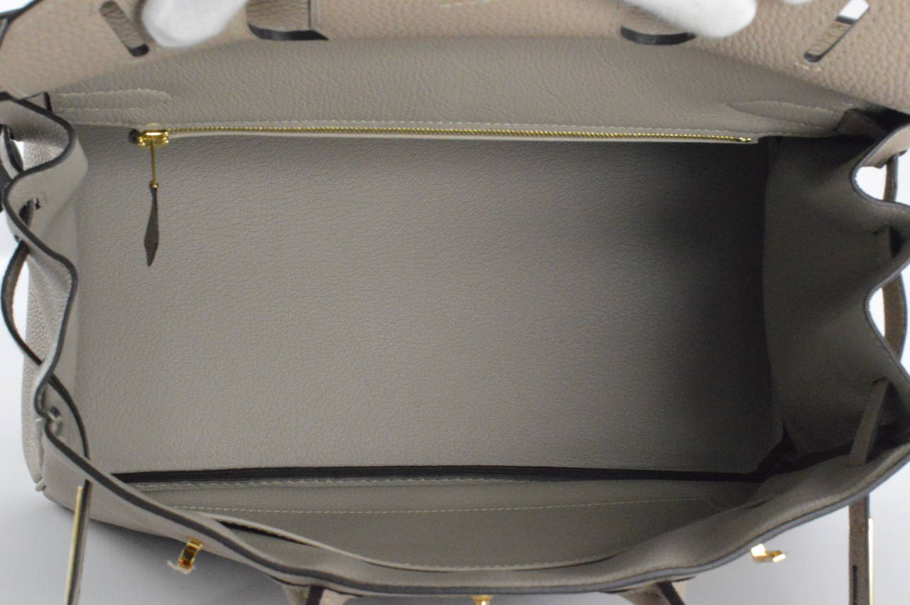 hermes birkin bag 40cm gris tourterelle togo gold hardware