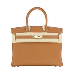 Hermes Handbag Birkin 30 GOLD Togo Gold Hardware