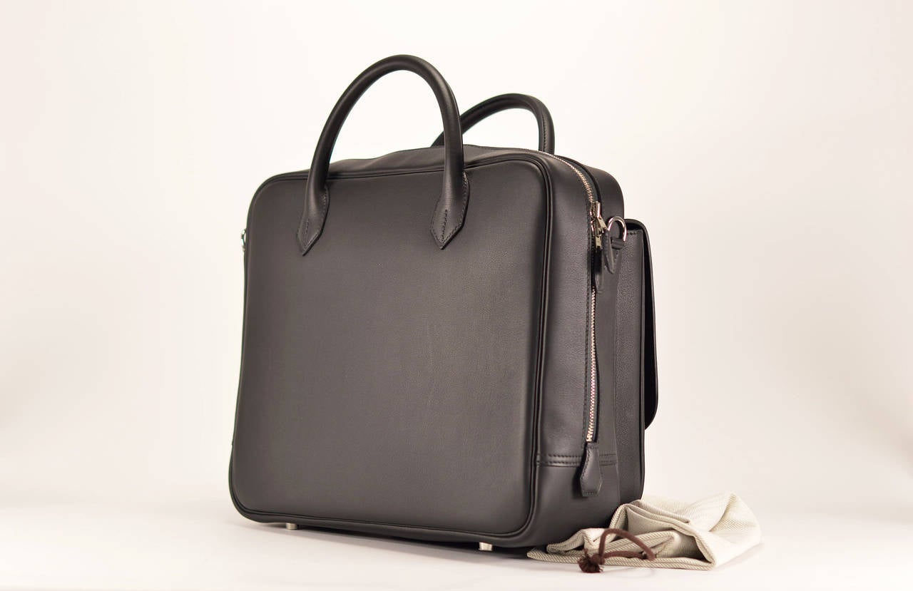HERMES  Briefcase STEVE MEETING II 35 TAURILLON CRISTOBAL lead  2015 In New Condition In Miami, FL
