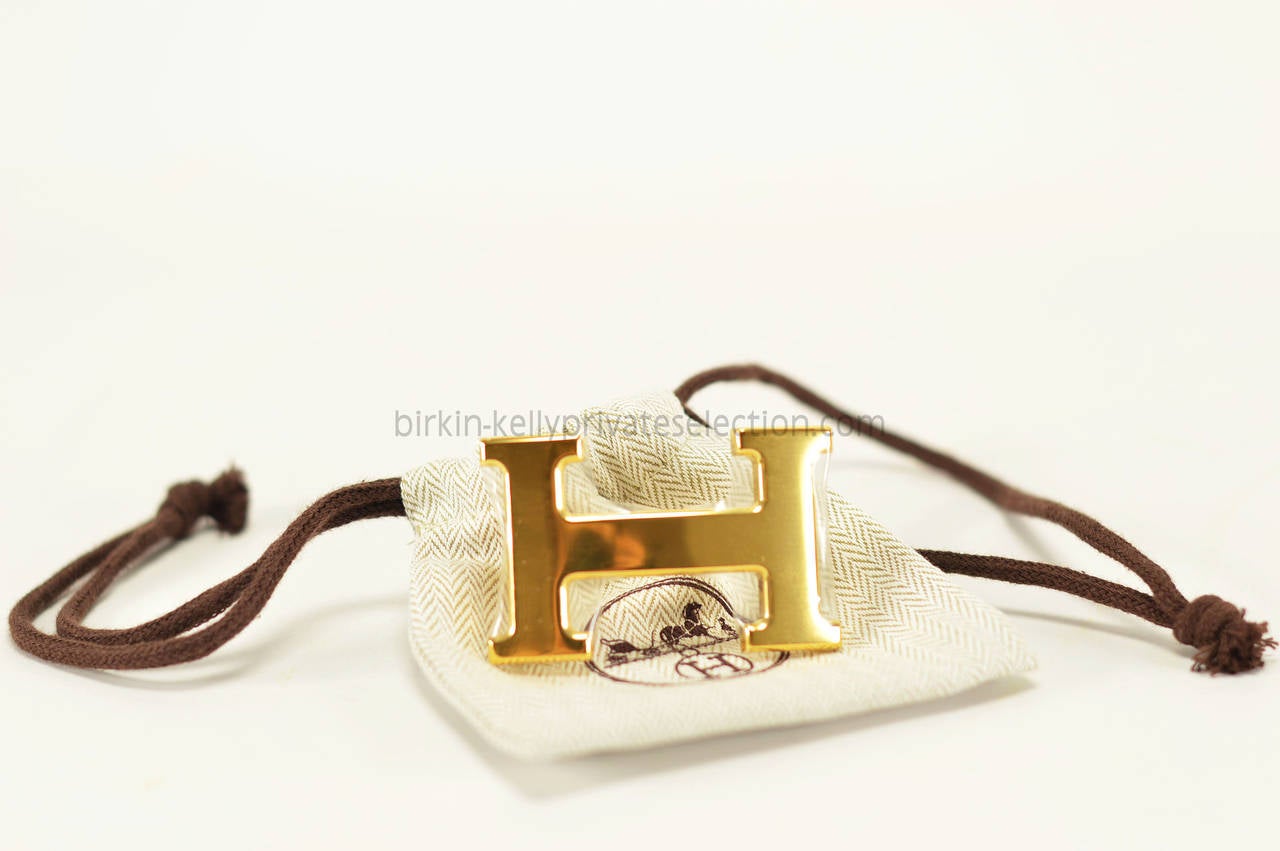 HERMES Belt SWIFT EPSOM LEATHER COLOR VERMILLON PINK 95CM GOLD HARDWARE 2015 In New Condition In Miami, FL