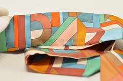 Hermes Twilly 100% Silk PERSPECTIVE CAVALIERE BLUE BROWN GREEN 2015