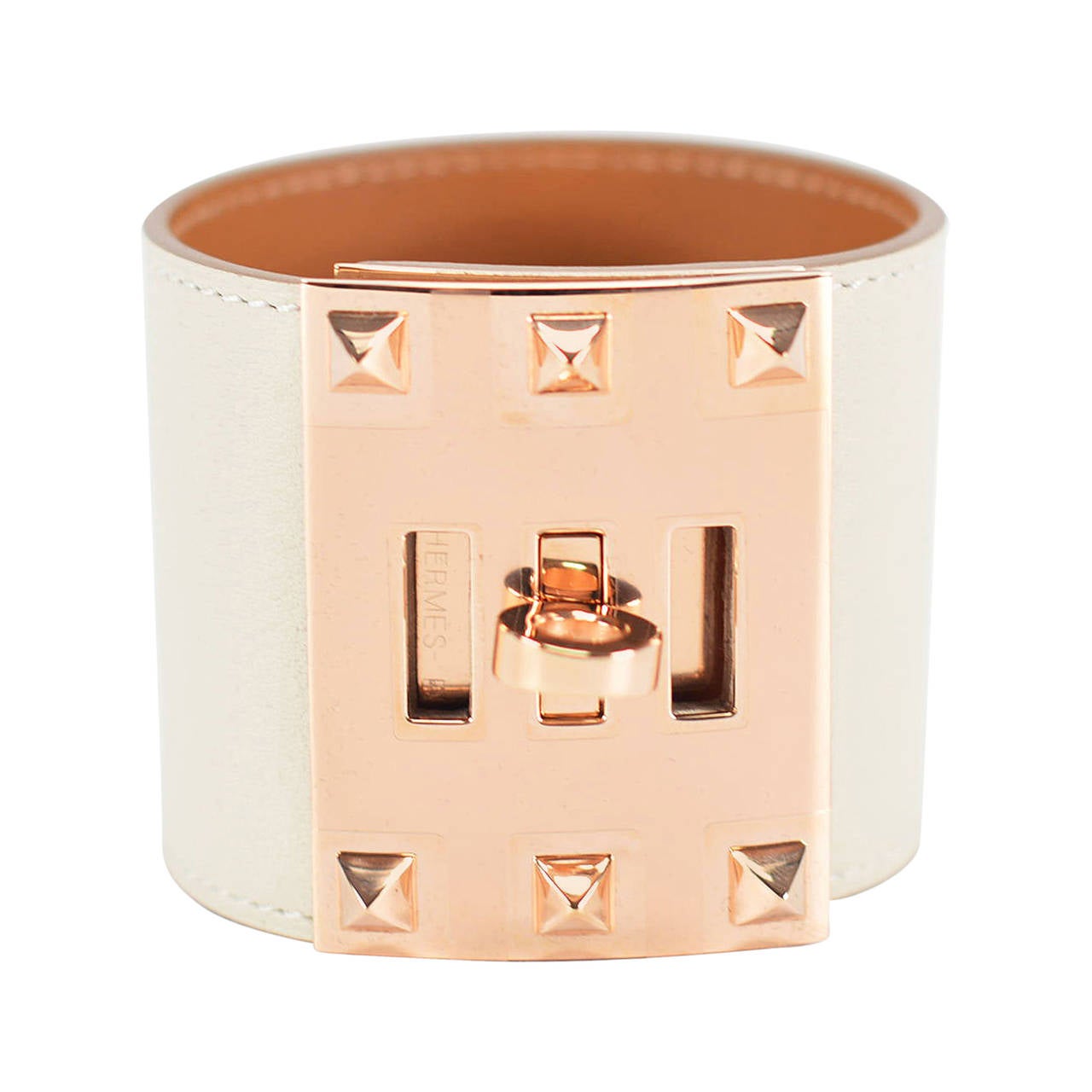 Hermes bracelet extreme swift chalk gold pink Hardware 2015.