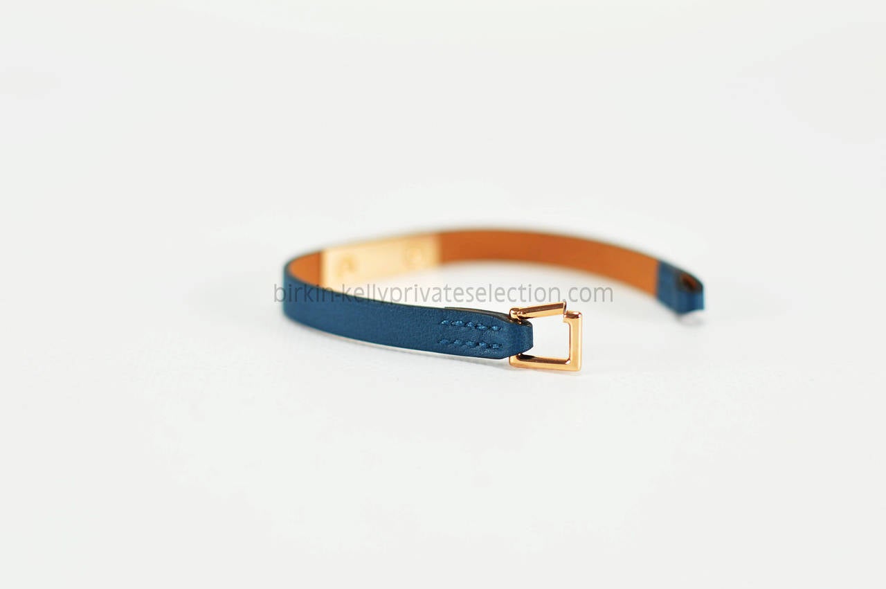 Hermes BRACELET MICRO KELLY SWIFT COLVERT M GOLD Hardware 2015. 3