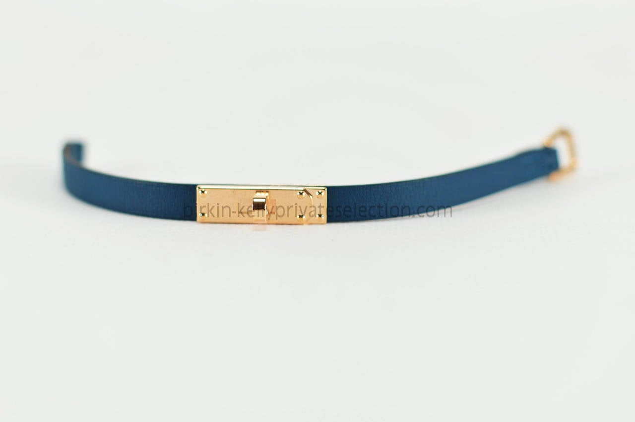 Hermes BRACELET MICRO KELLY SWIFT COLVERT M GOLD Hardware 2015. 2