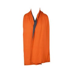 HERMES Scarf Aller Retour Maille Orange Flannel 2015.