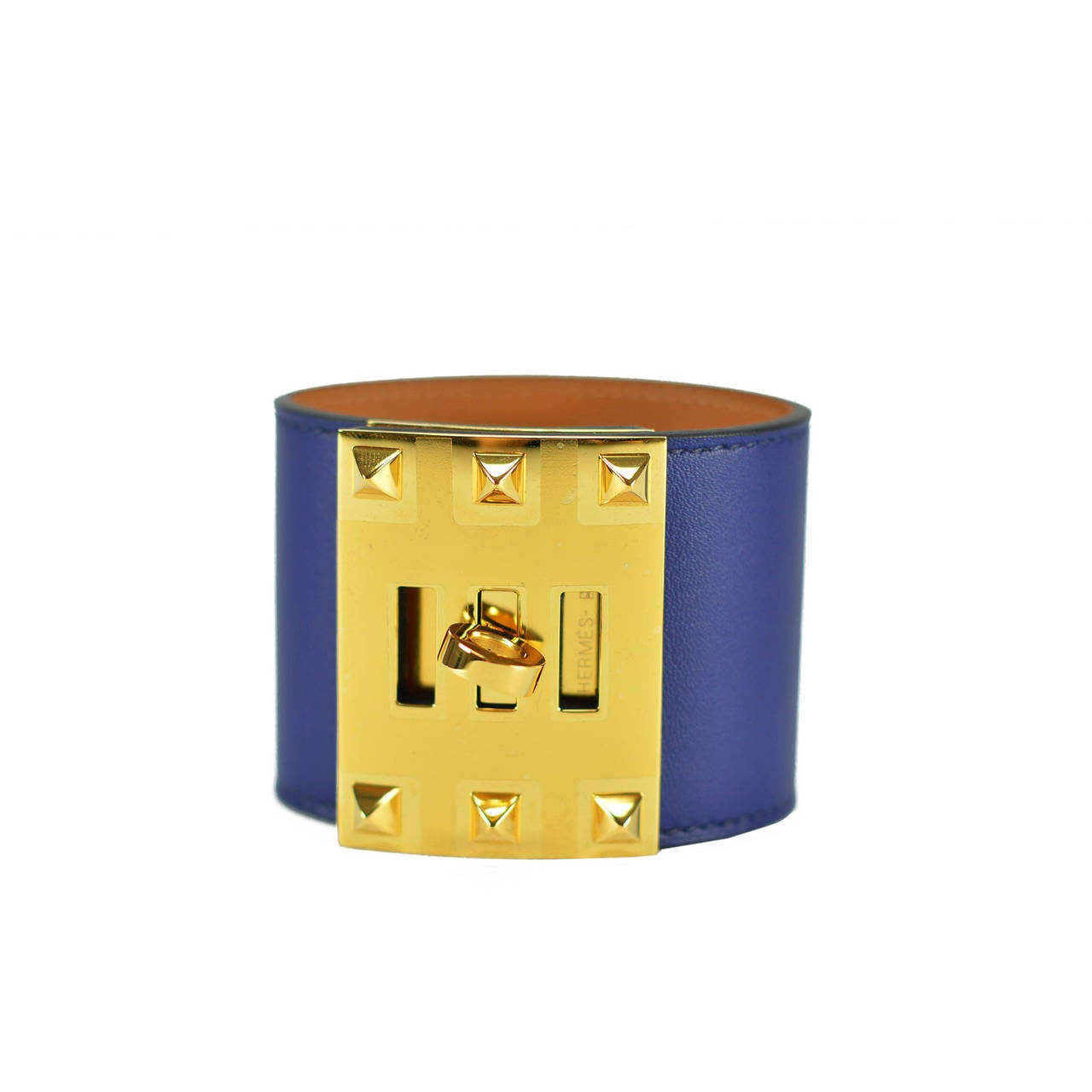 HERMES Bracelet EXTREME SWIFT BLUE SAPPHIRE S Gold Hardware 2015.