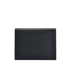 HERMES Wallet CITIZEN TWILL MEDIUM Leather SWIFT/Silk Black 2015.