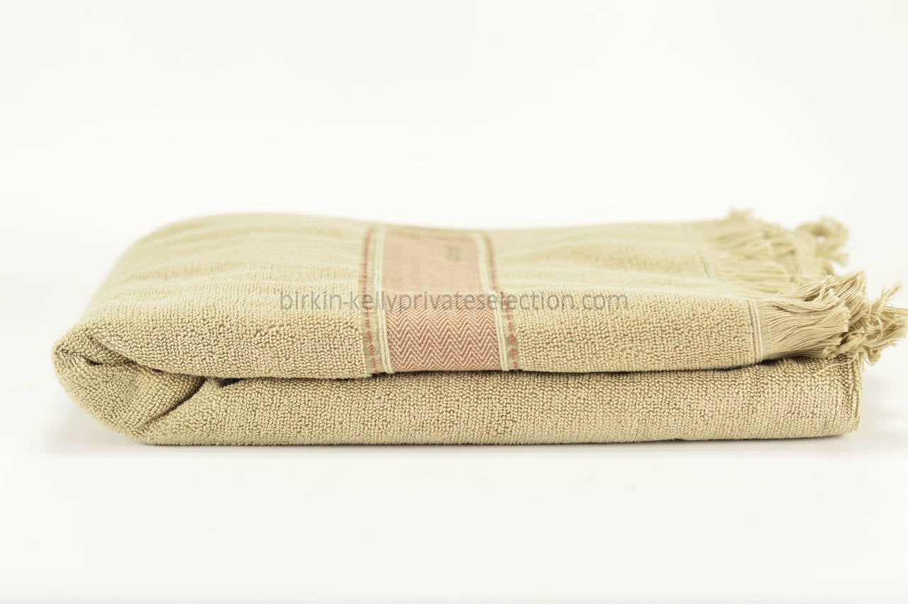 Women's or Men's Hermes Towel  YACHTING ART DE VIVRE DRAP DE PLAGE Grey 2015.