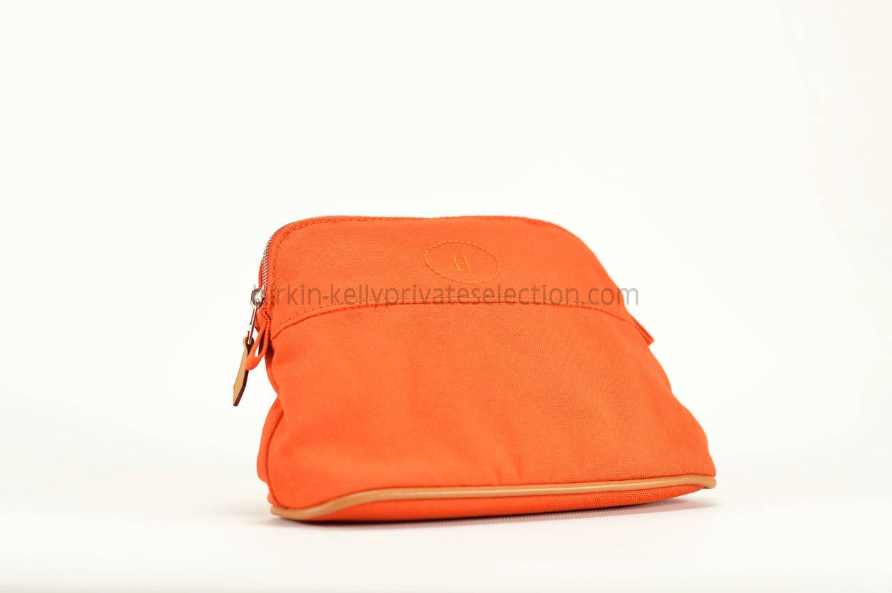 Hermes Travel Kit BOLIDE MINI TERRACOTTA 100% COTON 2015. at 1stdibs  