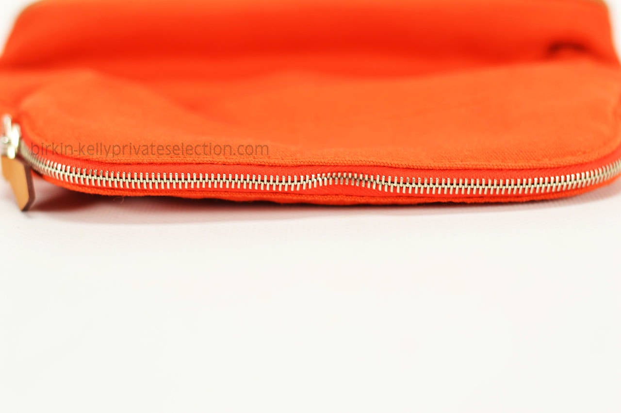 Hermes Travel Kit BOLIDE MINI TERRACOTTA 100% COTON 2015. at 1stdibs  