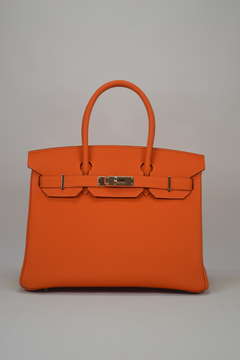 Birkin 30 Orange H Palladium Hardware