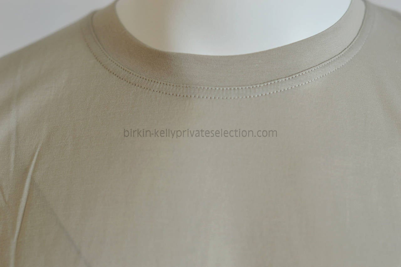 HERMES T-Shirt Cotton Pique M Sable 2015. 1