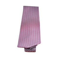 HERMES Tie TWILL Silk Plum Purple 8cm 2015.