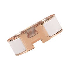 Hermes Bracelet Clic H Or Rose 2cm Height. Email Imprime 2015.
