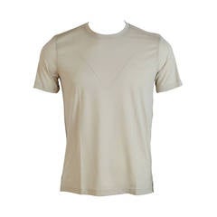 HERMES T-Shirt Cotton Pique M Sable 2015.