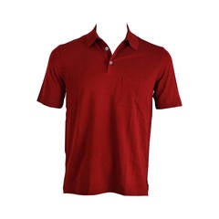HERMES Polo Cotton M RED 2015.