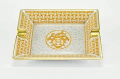 Hermes Ashtray Mosaique Au 24 Gold 2015.