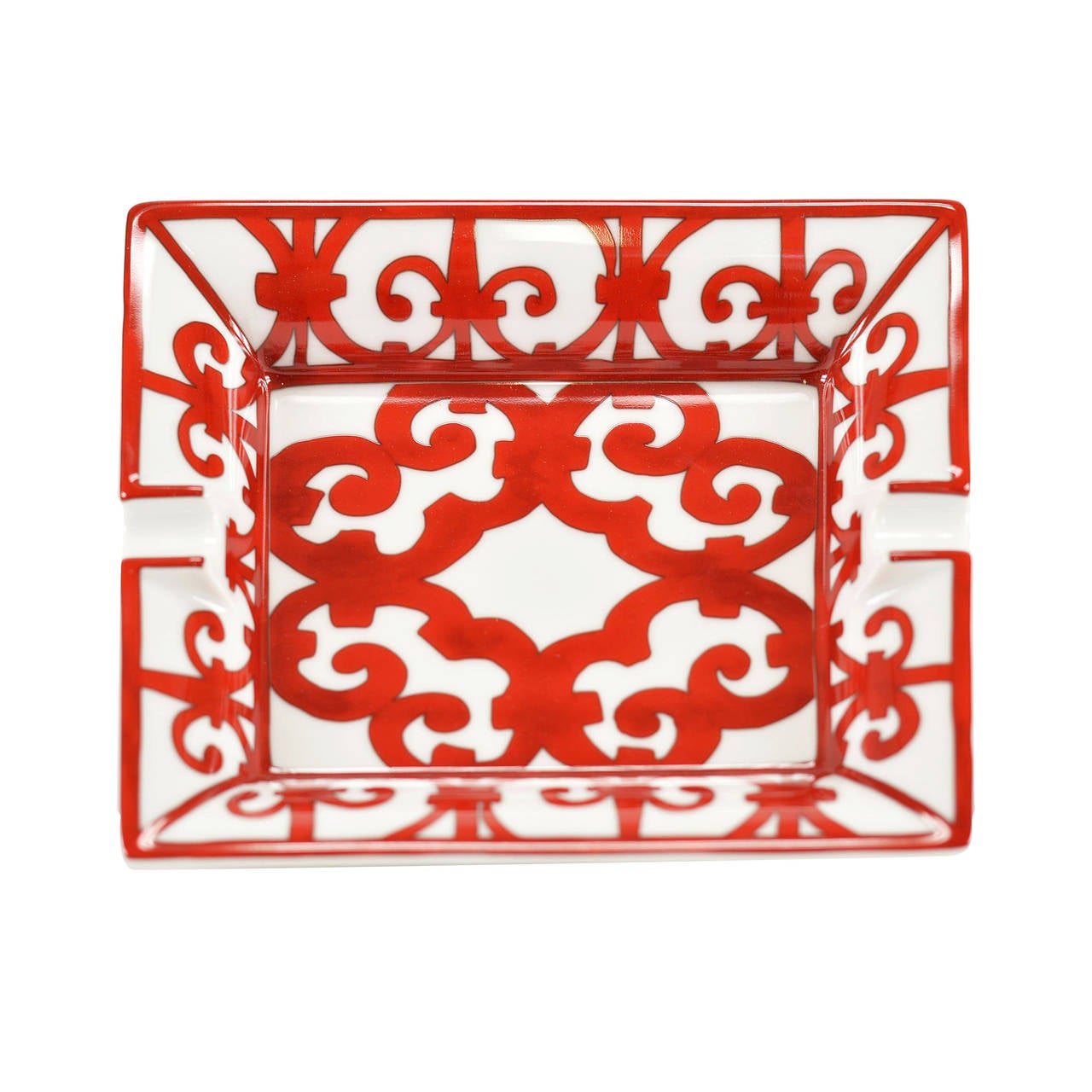 HERMES Ashtray RECT ASHTRY BALCON DU GUAD Red 2015.