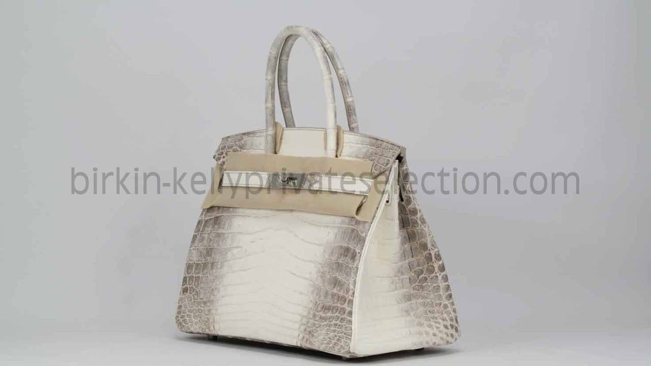 Hermes Birkin  30 Himalaya Crocodile Palladium Hardware 2015.

Pre-owned and never used.

Bought it in hermes store in 2015.

Model: Birkin.

Dimension: 30cm width x 22cm heightx16cm

Color: Himalaya.

Leather: