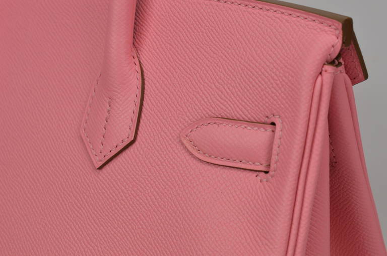 2014 \u0026quot;New Color \u0026quot; HERMES Birkin Bag 30cm \u0026quot;Rose Confetti\u0026quot; Gold ...