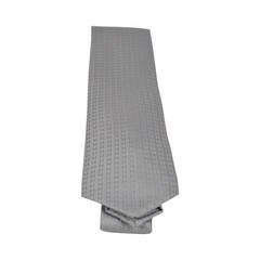 Hermès Tie Faconnée Grey color 100% silk