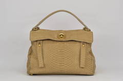 HANDBAG YVES SAINT LAURENT Muse 2 Creme Aligator Leather