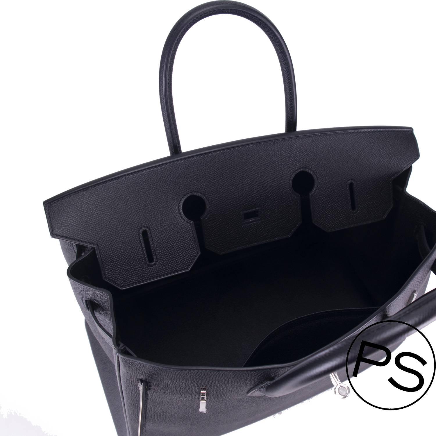 Hermes Birkin 35 Epsom Black Palladium Hardware 2015. 3