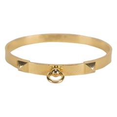 Hermes Bracelet Collier de Chien PM  Gold 2014