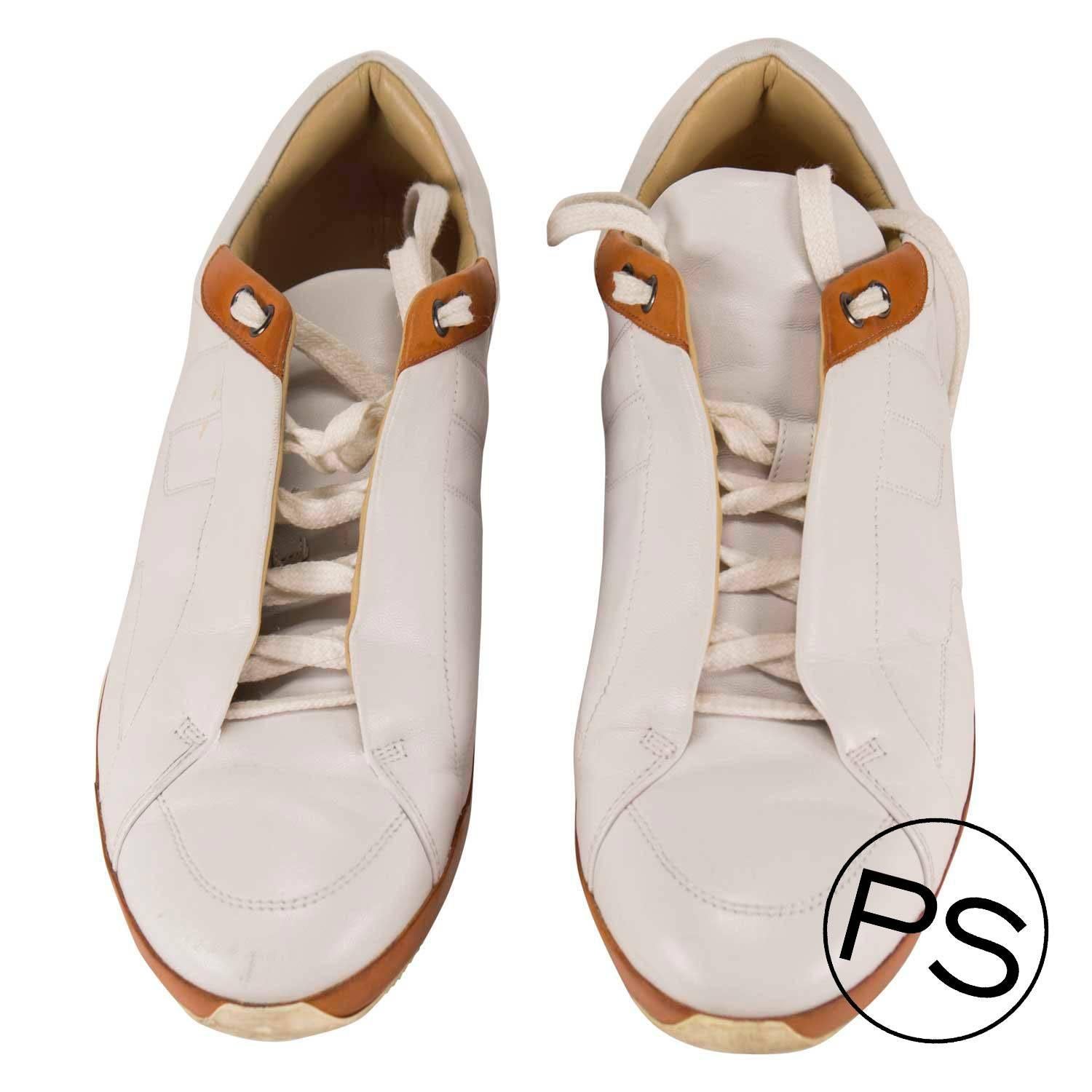 Men's Hermes Sneakers White 2013