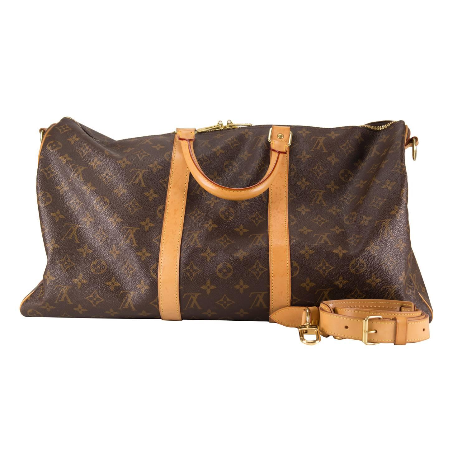 Louis Vuitton Handbag Keepall 45 Brown 2013