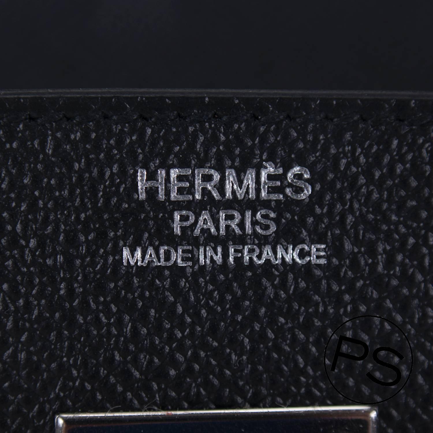 Hermes Handbag Birkin 30 Togo Black Palladium Hardware 2015. 2