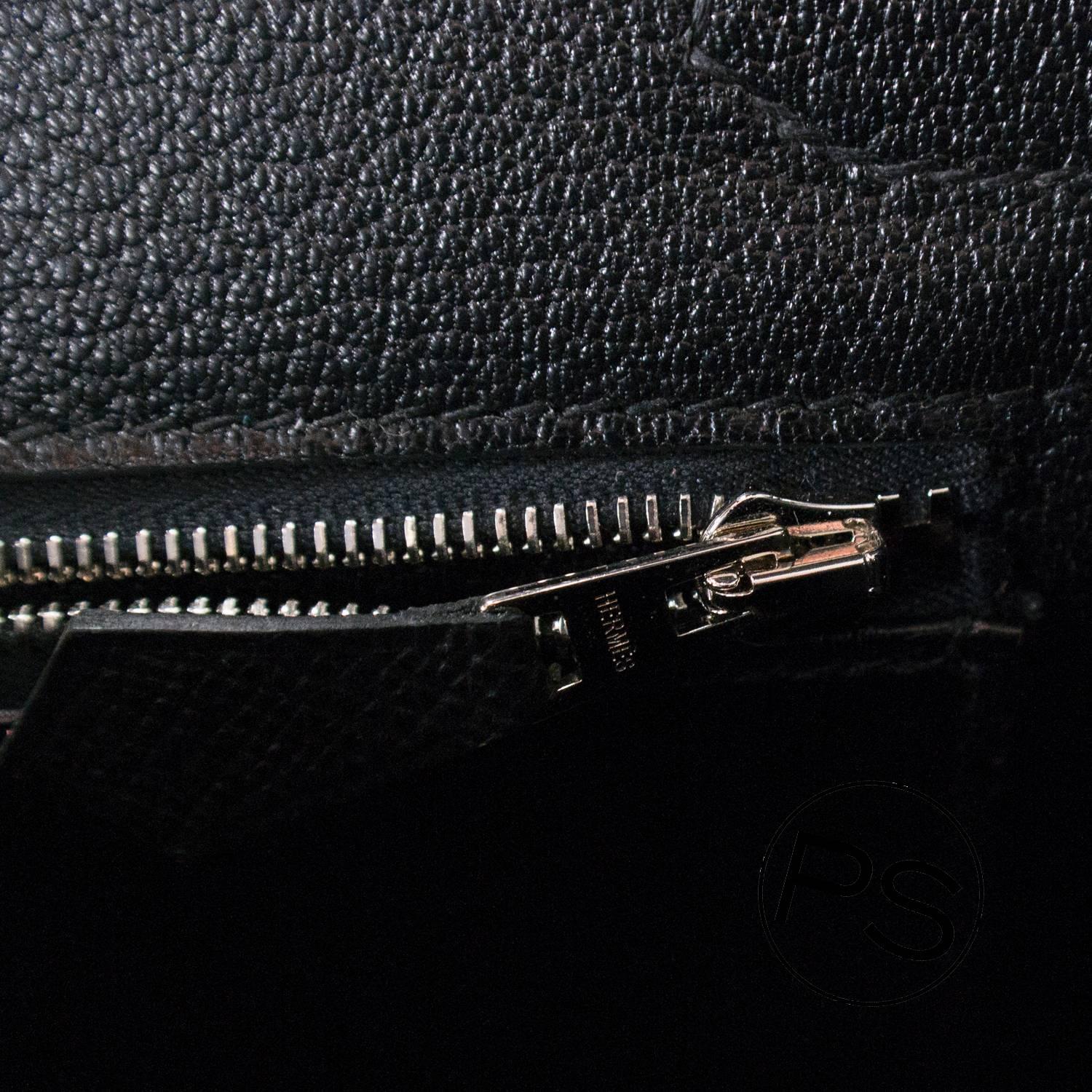 Hermes Handbag Birkin 30 Togo Black Palladium Hardware 2015. 4