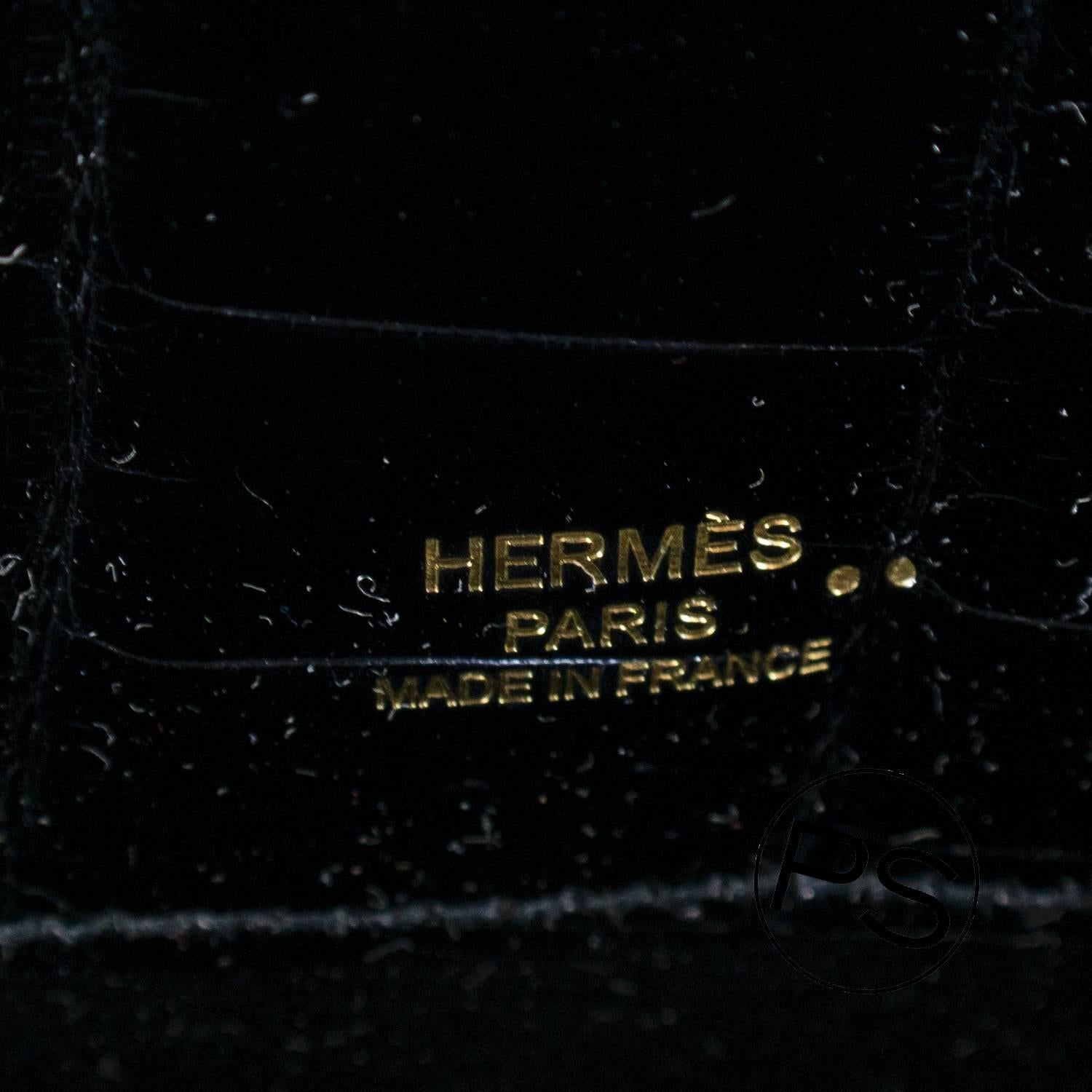 Hermes  Kelly Cut Crocodile Niloticus Black Gold Hardware 2015. 3