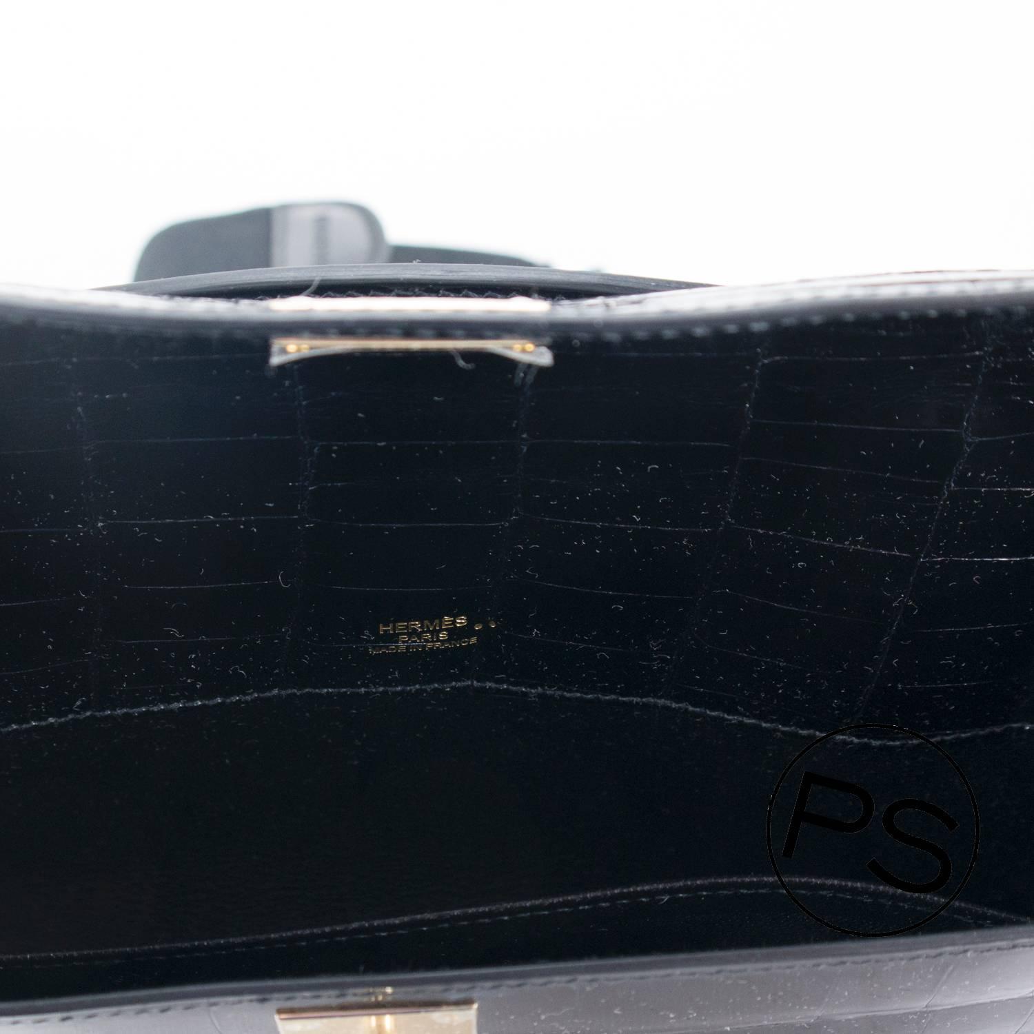 hermes black kelly cut palladium hardware