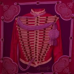Hermes Chale Cachemire Brandebourgs Pink, Fuchsia, Purple 2015