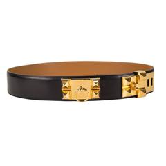 Hermes Belt Collier de Chien Black Gold Hardware 2013