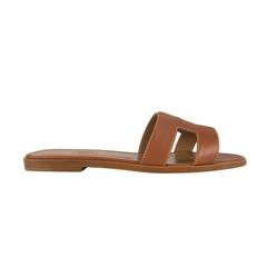 Hermes Sandals Oran Box 38 Brown  2015.