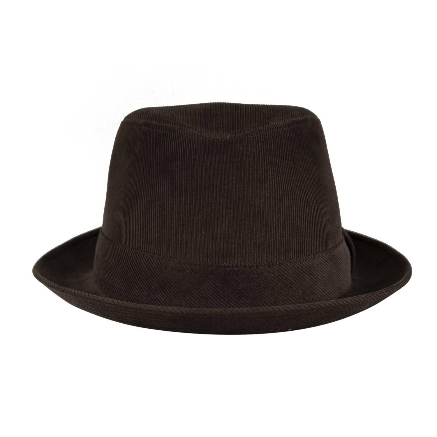Hermes Hat Man Funk Velours Milleraie Brode H 59 Carbone 2015