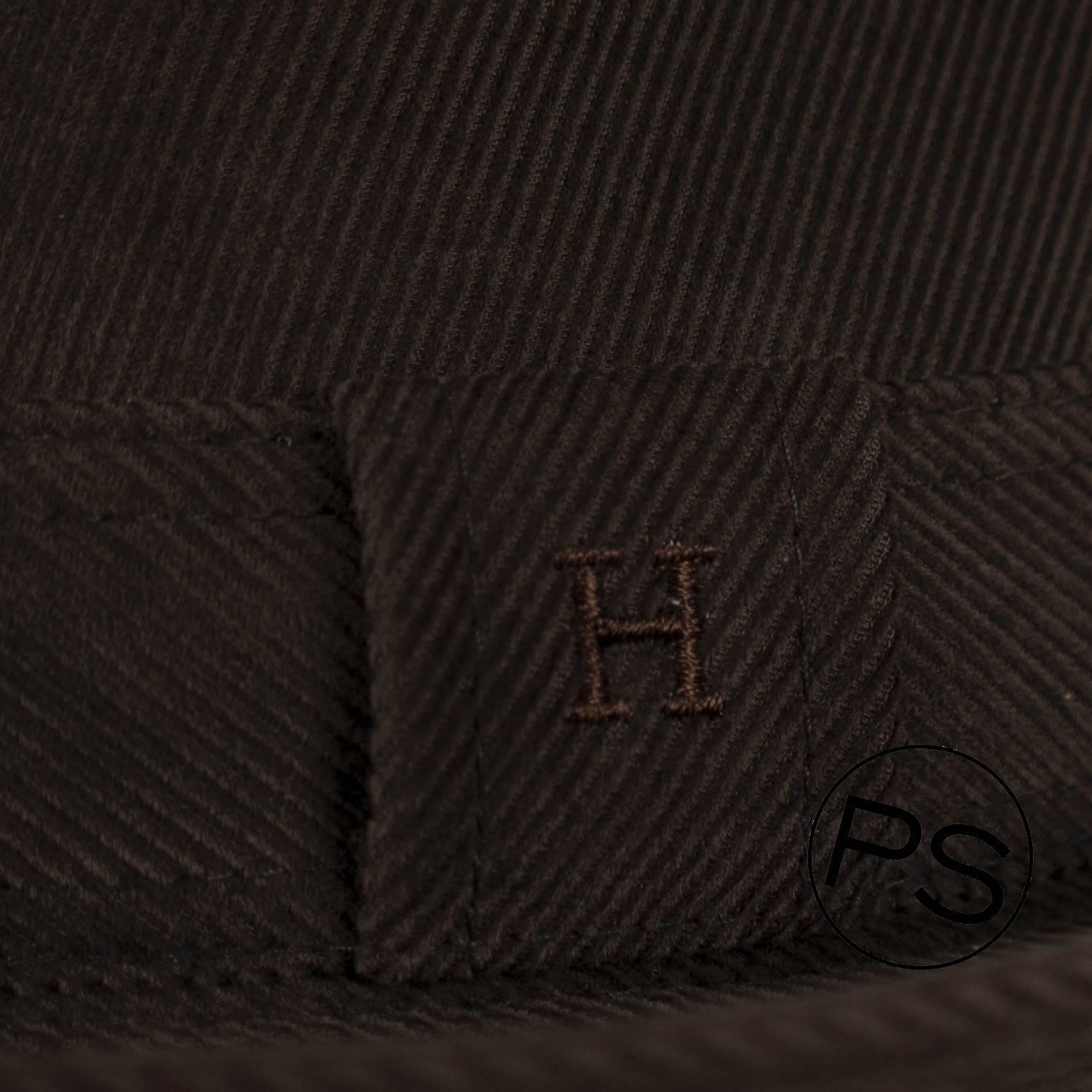 Hermes Hat Man Funk Velours Milleraie Brode H 59 Carbone 2015 For ...  