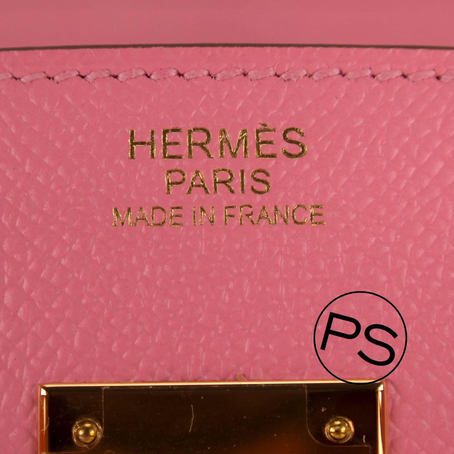 Hermes Handbag Birkin 30 Epsom Pink Confetti Gold Hardware 2015 ...  