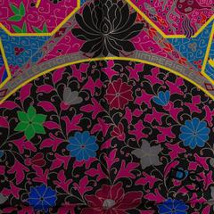 Hermes Carre Twill Collections Imperiales Fucshia, Green, Black 2015.