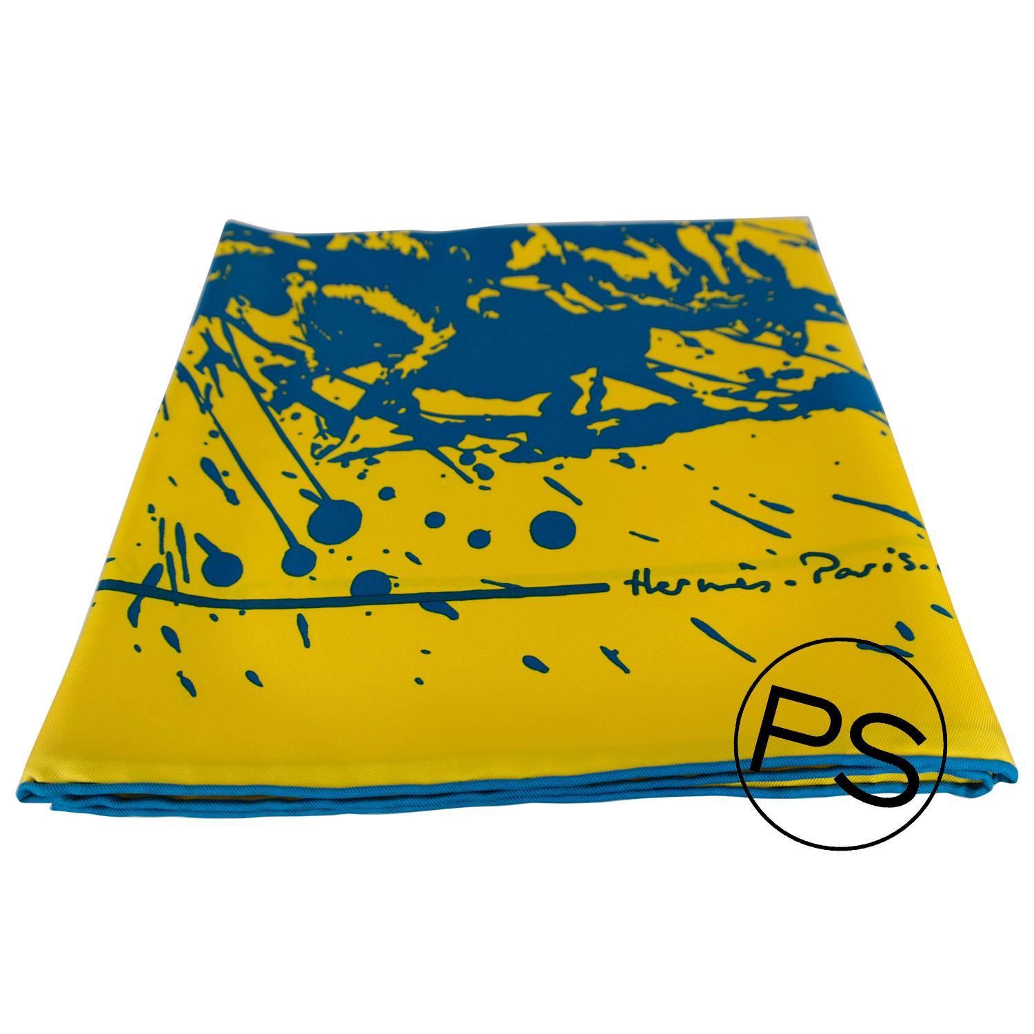 Hermes Carre Twill Cheval Surprise Remix Yellow, Blue, Black 2015 ...  