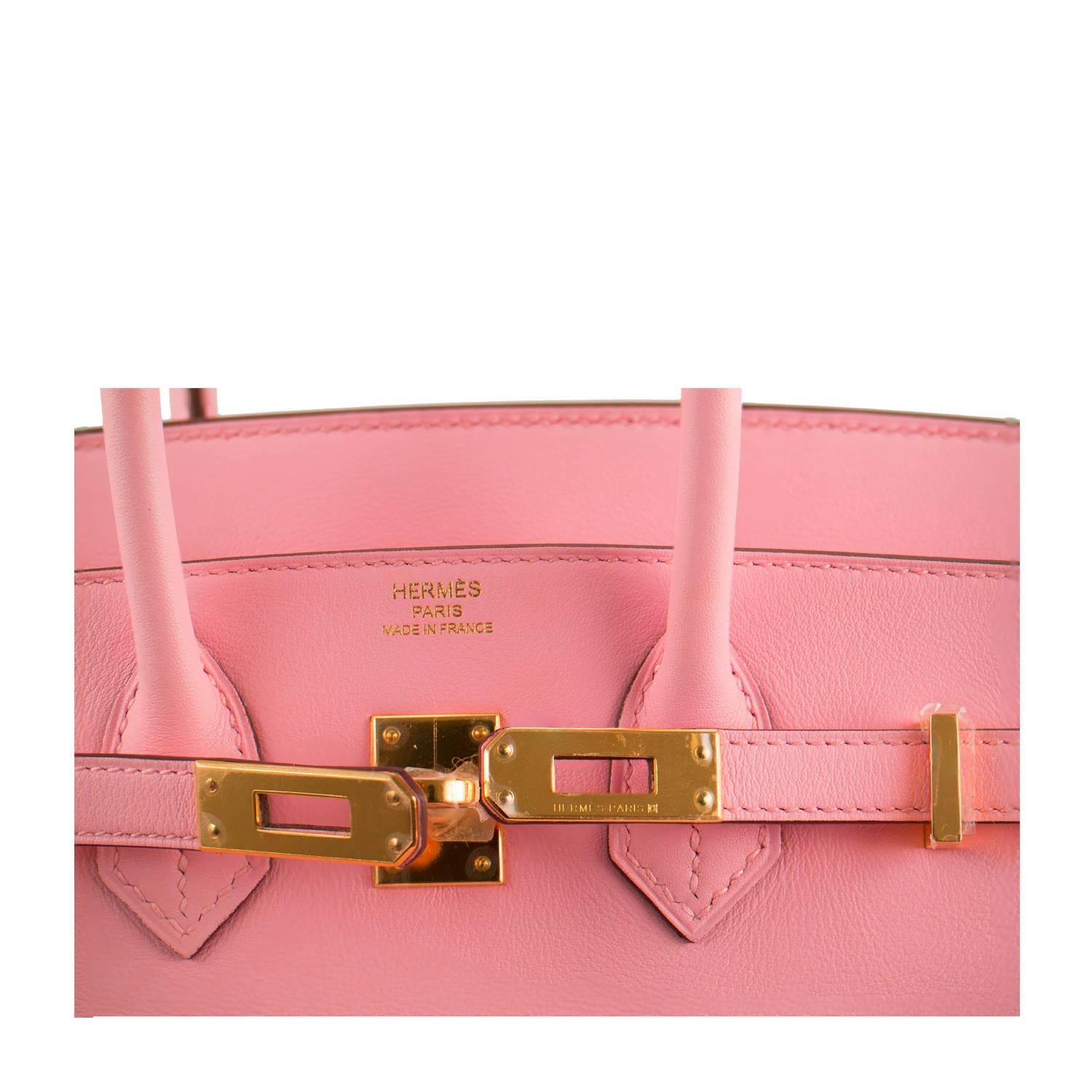 Hermes Handbag Birkin 25 Swift Pink Sakura Gold Hardware 2016. 1