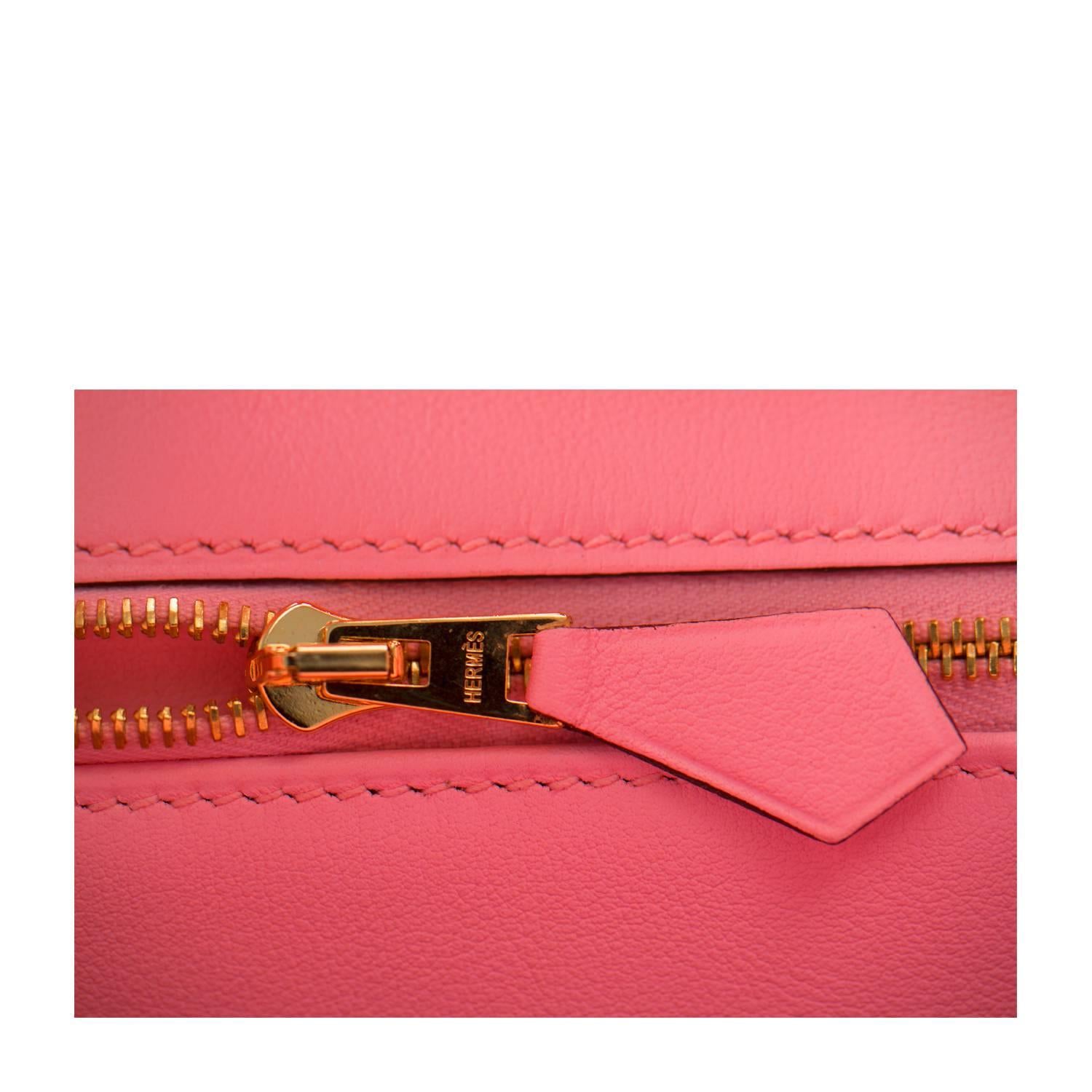 Hermes Handbag Birkin 25 Swift Pink Sakura Gold Hardware 2016. 4