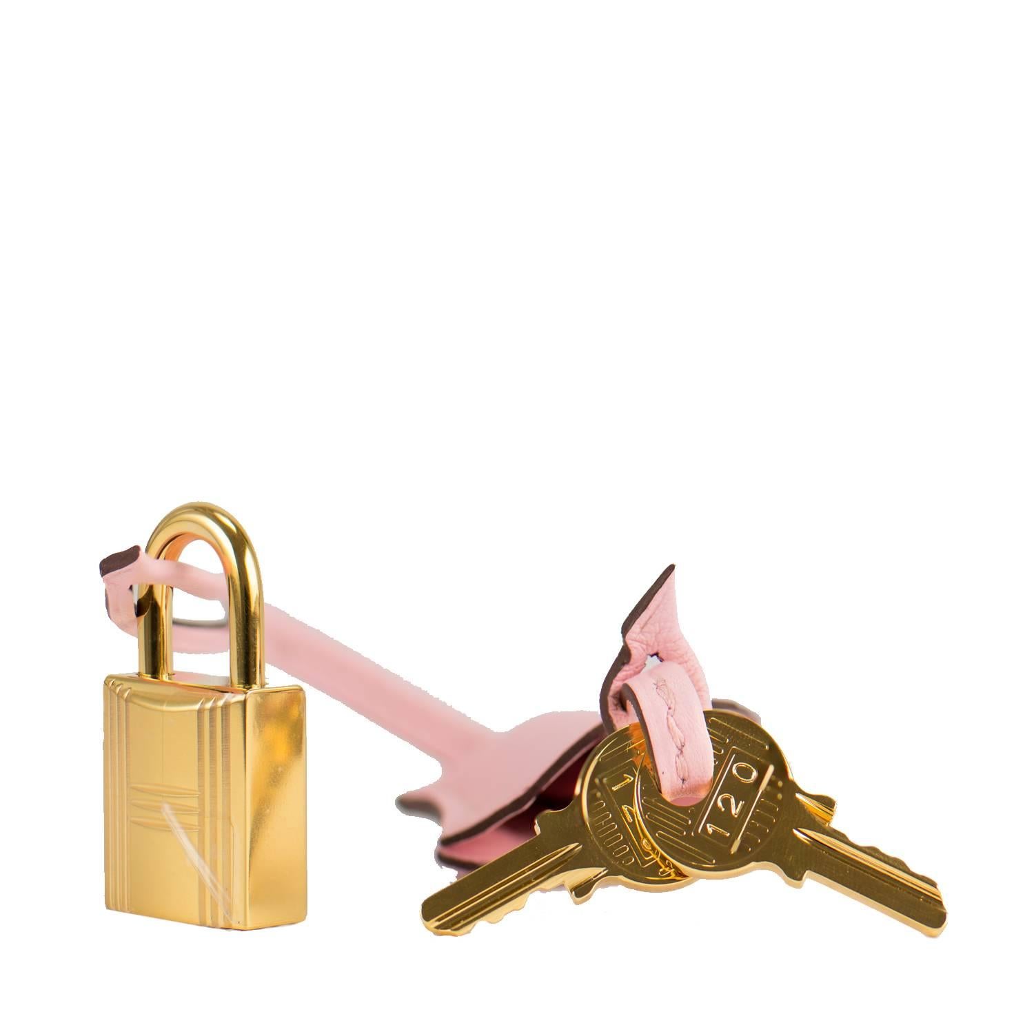 Hermes Handbag Birkin 25 Swift Pink Sakura Gold Hardware 2016. 5